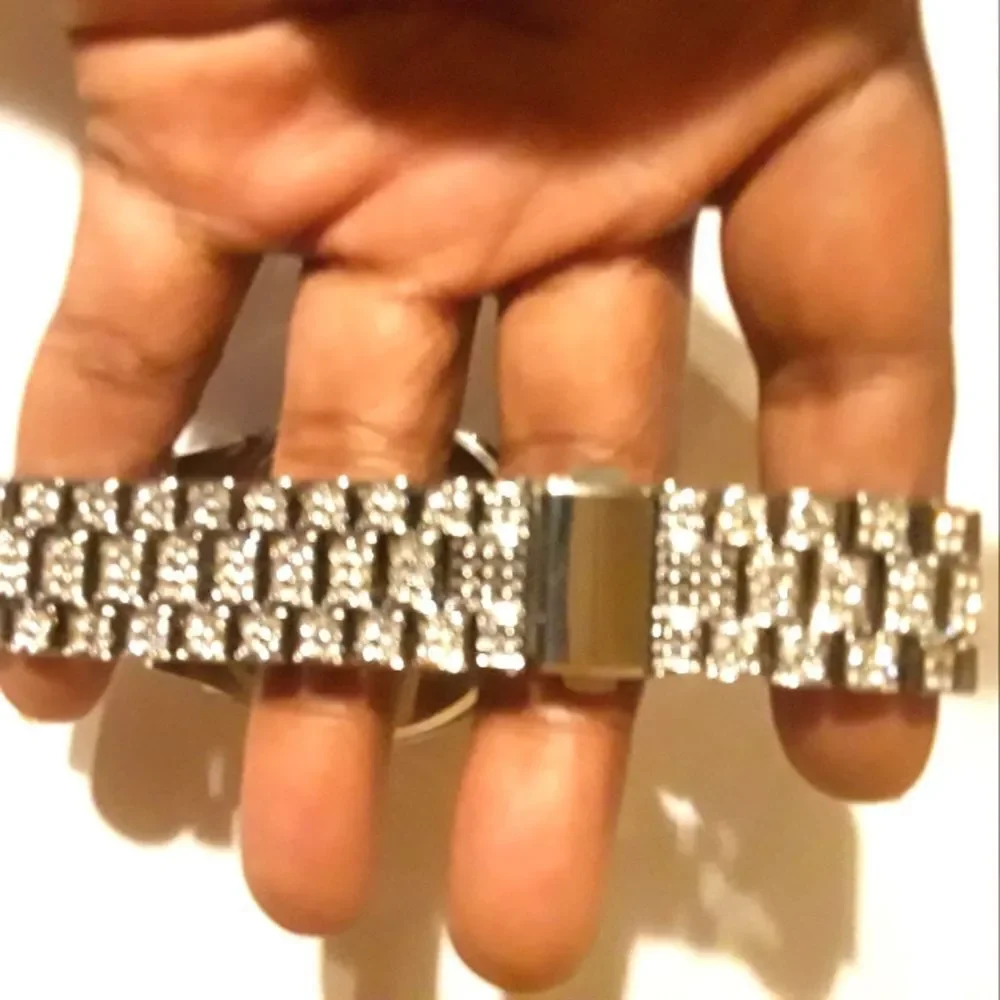 Diamond cuban link watch